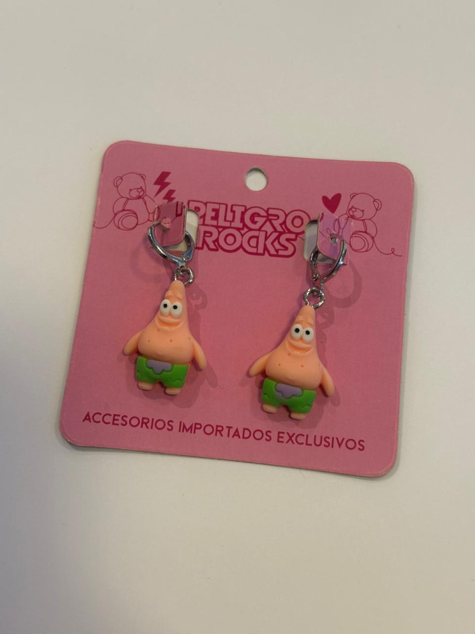 ARITOS COLGANTES BOB ESPONJA