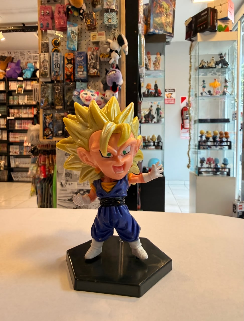 FIGURA CHIBI DE VEGETTO SUPER SAIYAN 3 LINEA TAMASHII BUDDIES
