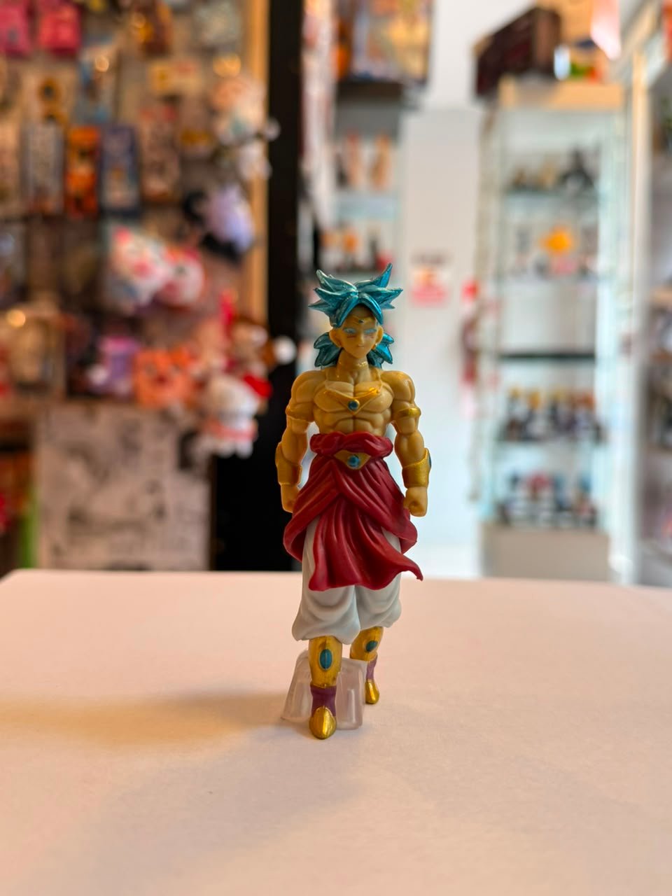 FIGURA DE BROLY SUPER SAIYAN CON CABELLO AZUL
