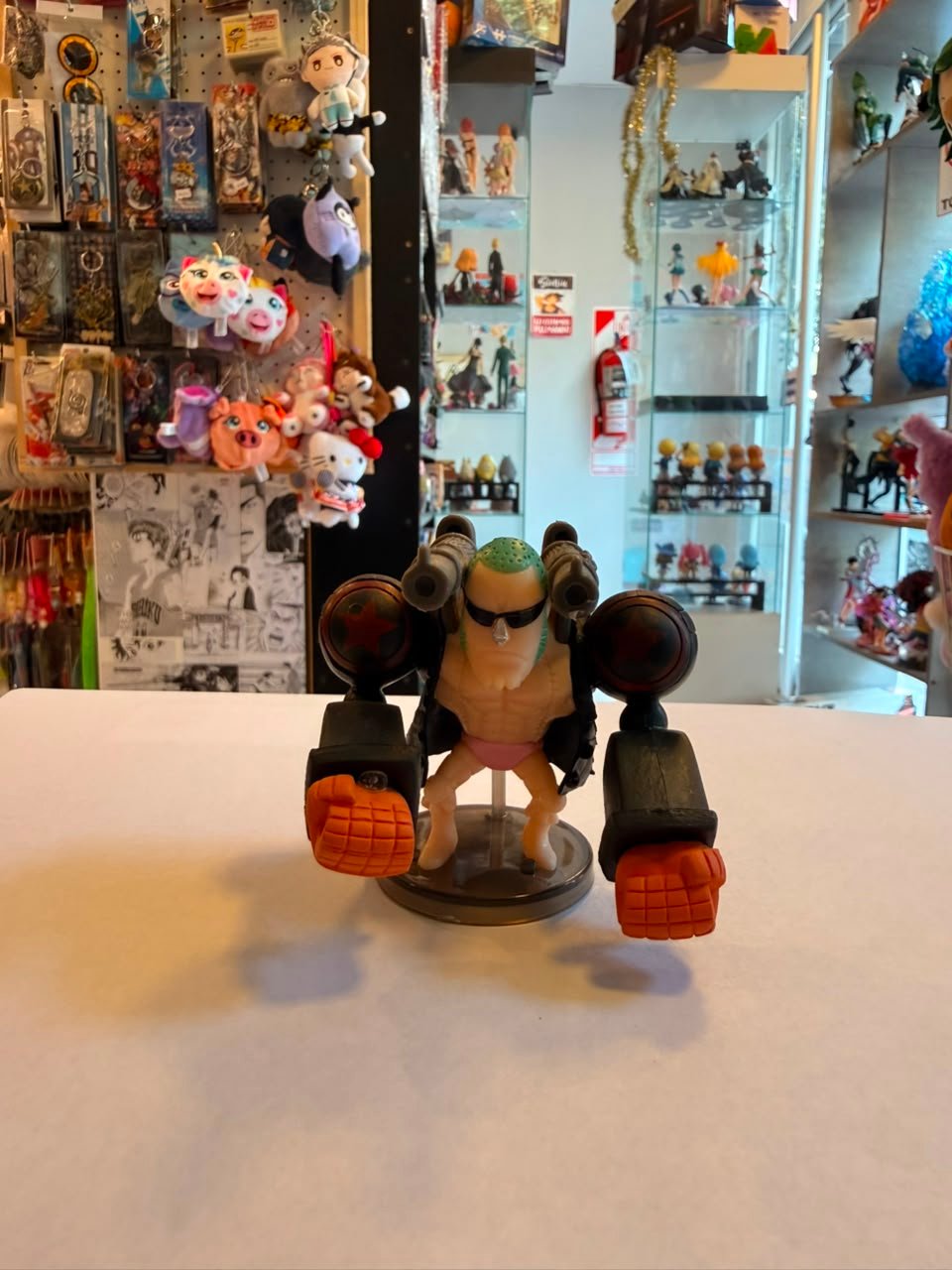 FIGURA GASHAPON DE FRANKY POSE DE COMBATE