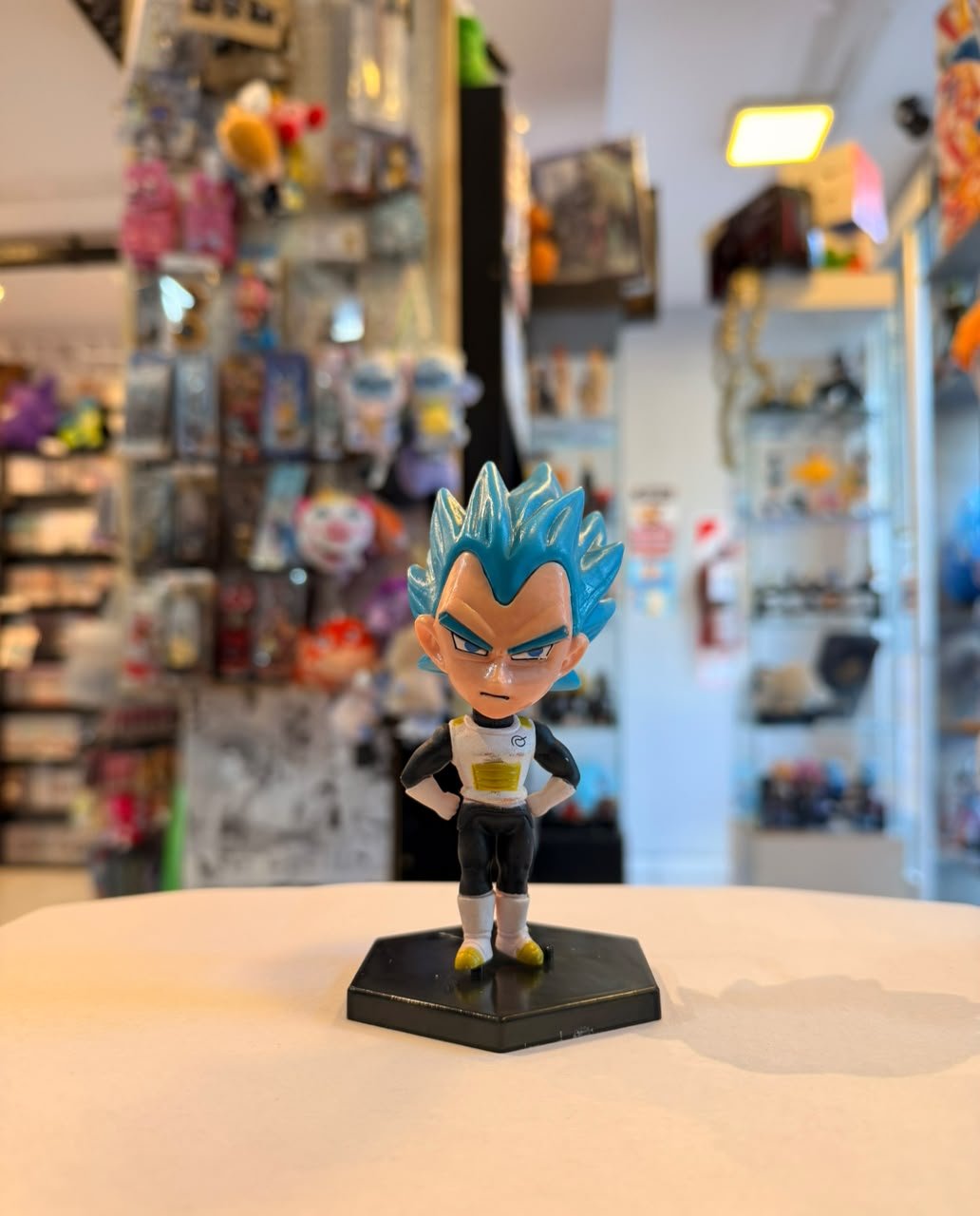 FIGURA CHIBI DE VEGETA SUPER SAIYAN BLUE LINEA TAMASHII BUDDIES